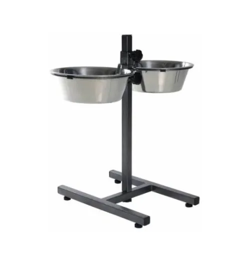 24921 Стійка з мисками Trixie Dog Bar нержавіюча сталь 2шт*1.8л/20см