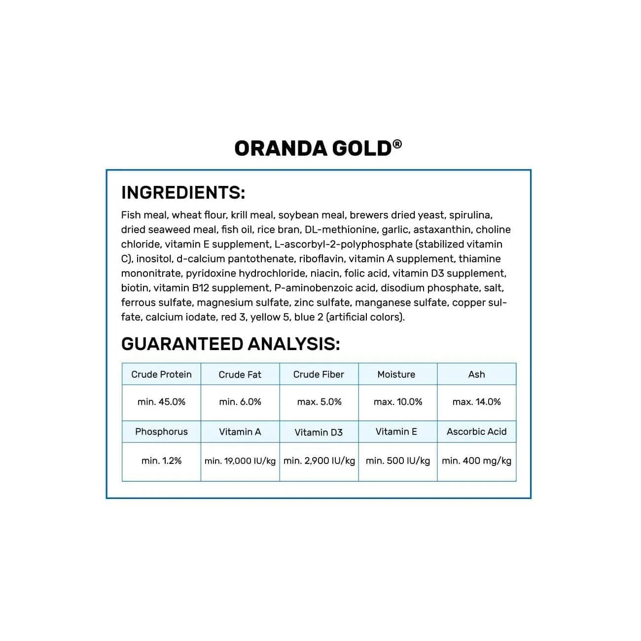 Hikari Oranda Gold Mini 100g 05620