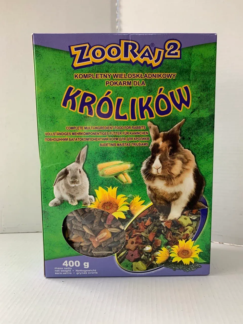Корм Zooraj для кроликів, гранулят 0,4кг