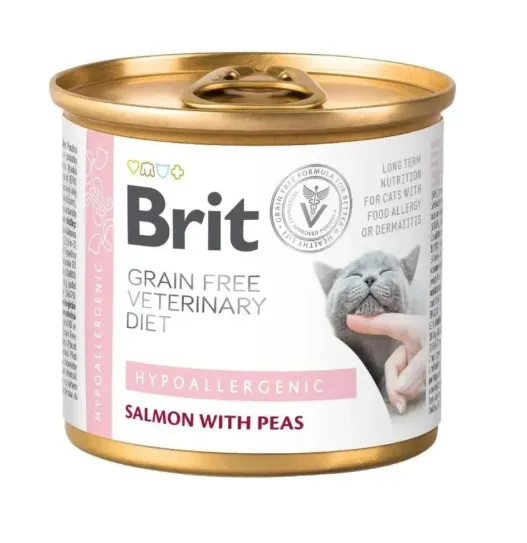 Консерва Brit GF Veterinary Diet Cat Hypoallergenic 200г