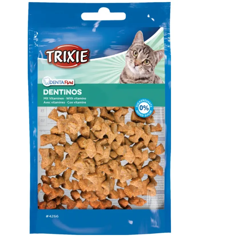 4266 Ласощі для котів Trixie DentaFun Dentinos для очищення зубів 50г