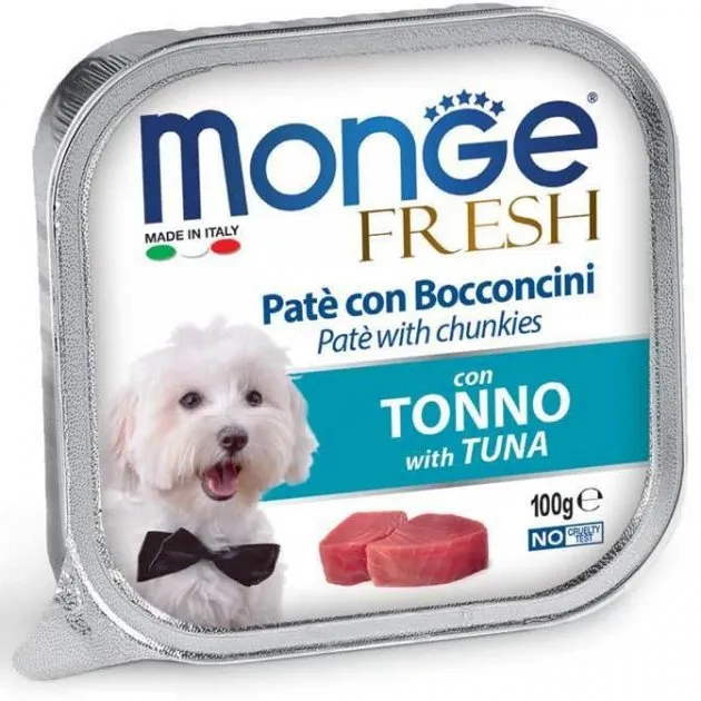 MONGE Fresh Tonno Консервований корм для собак, тунець 100г
