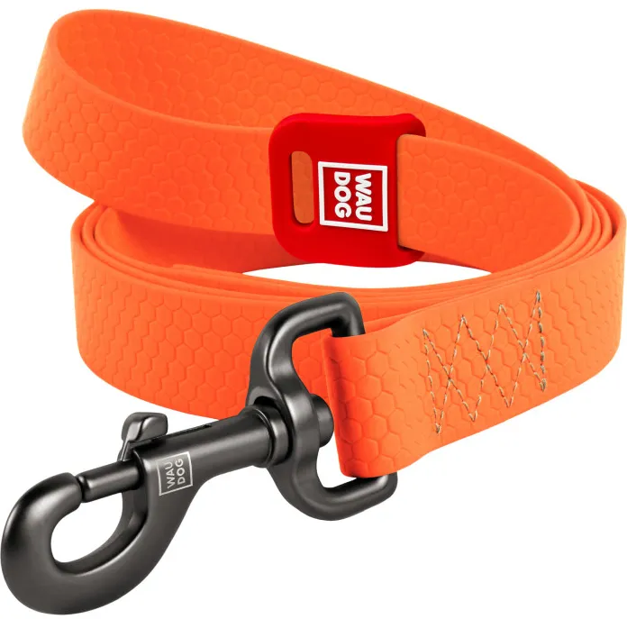 27364 Повідець WAUDOG Waterproof водостійкий L-XXL Ш 20мм Д 305см помаранчевий