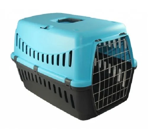 Переноска GIPSY 2 large Blue, металеві двері, 58*38*38 см