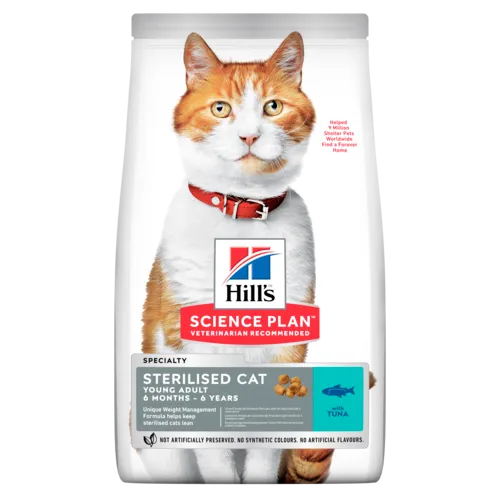 Hill's SP Fel Young Adult Sterilised Cat Tn- для молодих дорослих стерелізованих кішок з тунцем, 0.3кг