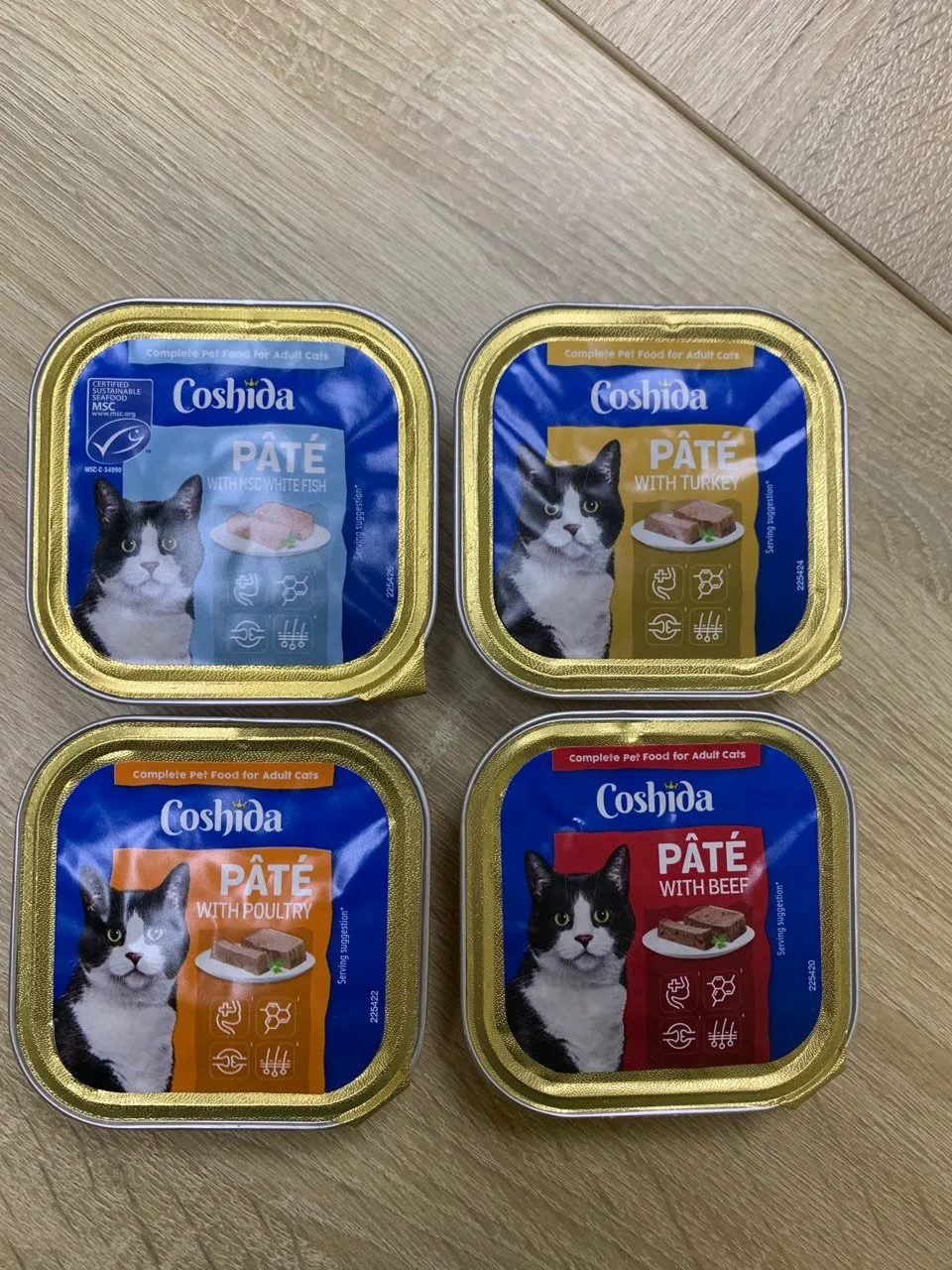 Паштет Coshida в асортимені, 100г