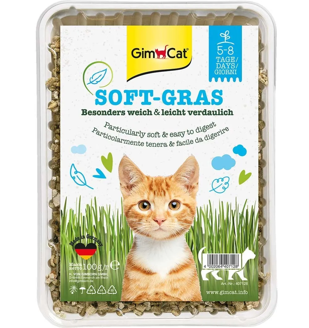 Трава для котів GimCat Soft Gras 100г - фото 3, характеристики, купити в «Живий Куток»