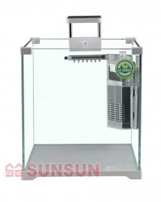 SunSun Акваріум "ATK-250D" 15л 25х24x26,5см (led AD-150,JP-092) біл.