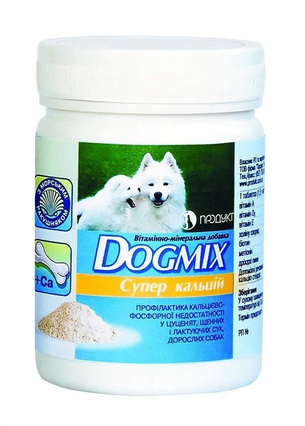 ВДМ DOGMIX для собак суперкальцій 200г