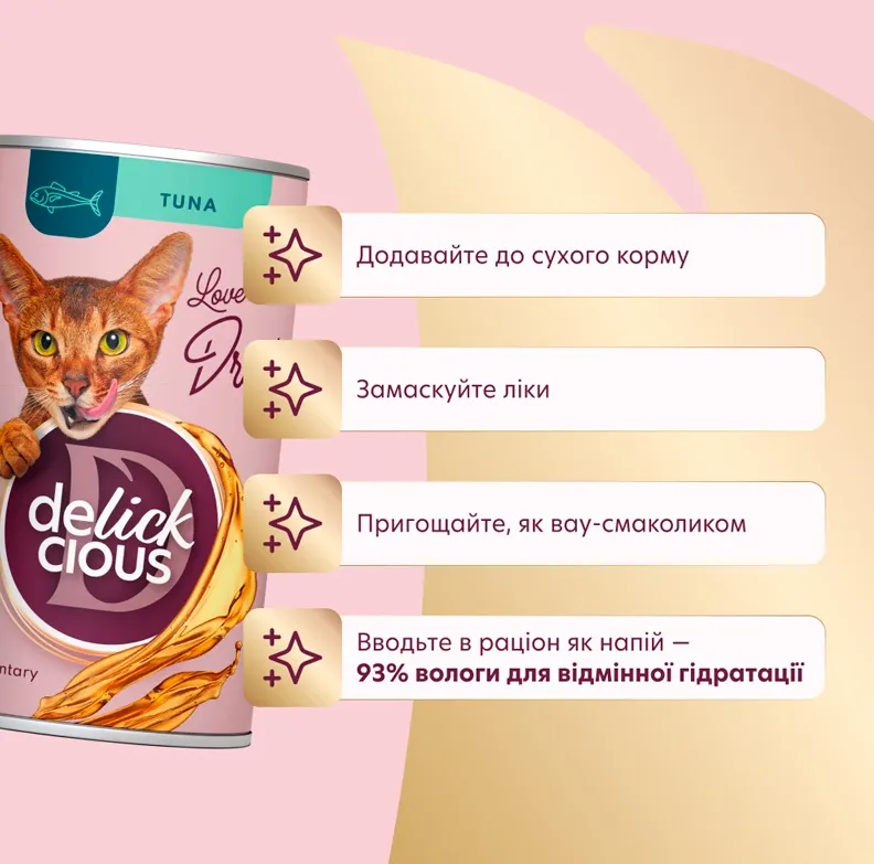 Delickcios Напій для котів з тунцем 0.14кг