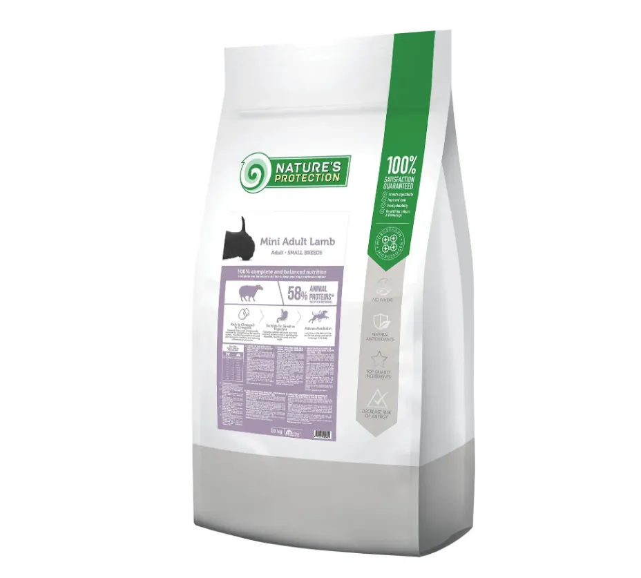 Корм для собак Nature's Protection SC Small & Mini Lamb (для малих та міні порід з білою шерстю, ягня) 1кг