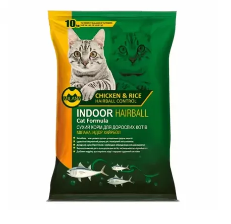 Корм для котів Milana Indoor Hairball 1кг