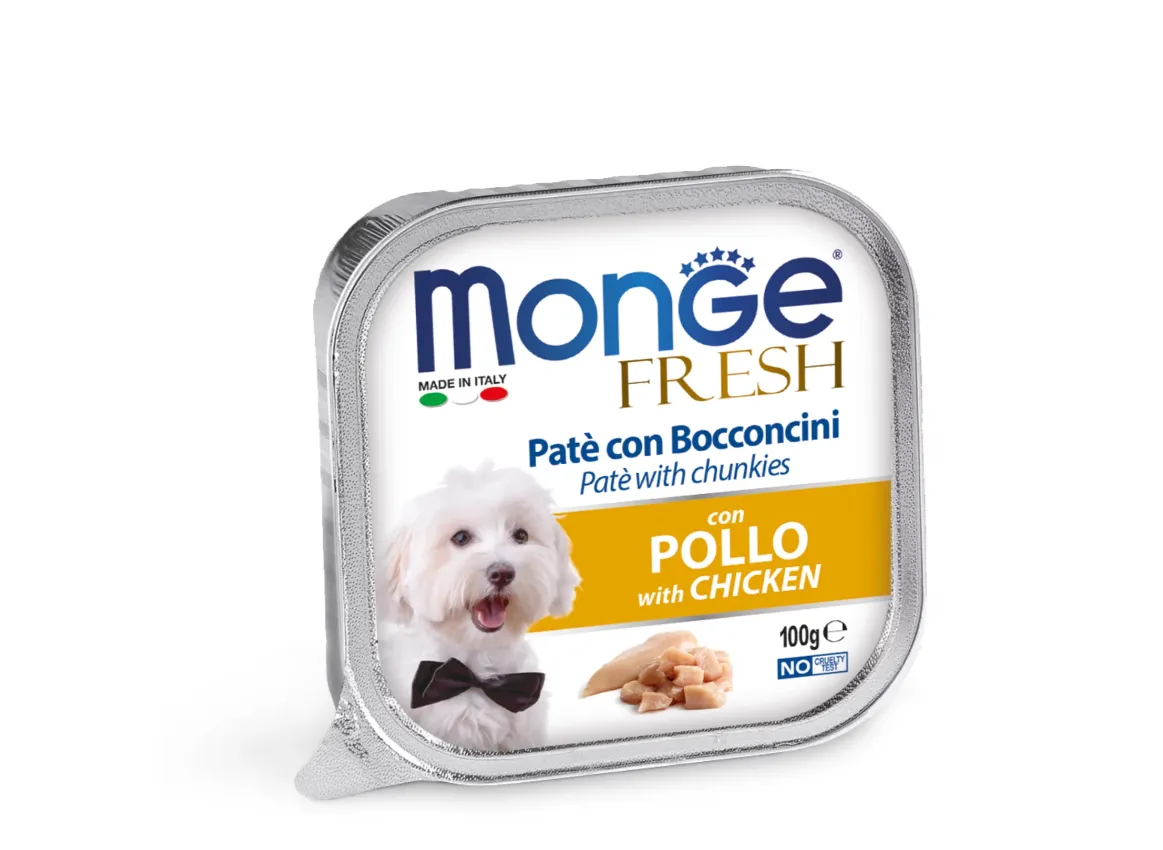 MONGE Fresh Chicken Консервований корм для собак, курка 100г