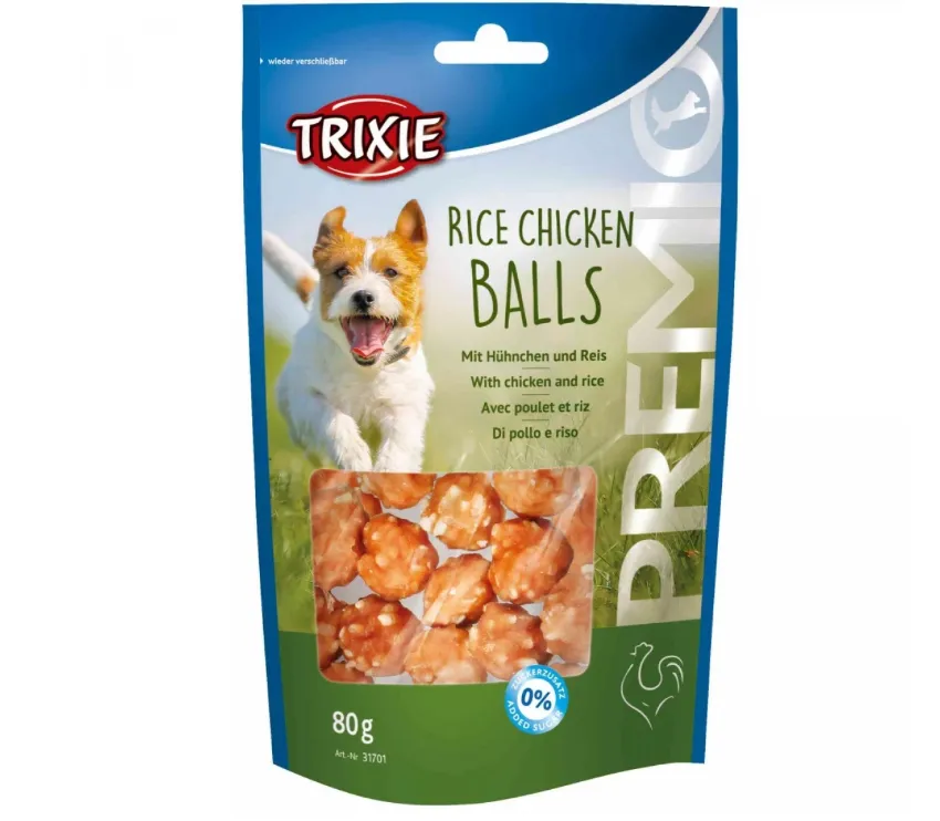 31701 Ласощі для собак Trixie Premio Rice Chicken Balls рис, курка 80г