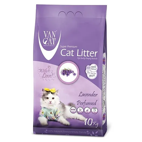Van Cat Лаванда Наповнювач туалетів бентонітовий, 10 кг