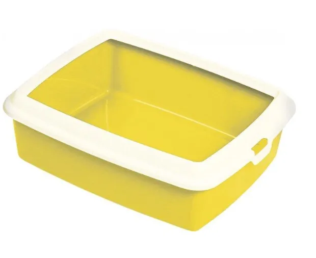 Туалет для котів з рамкою "HYDRA MAXI YELLOW" 50*40*16.5