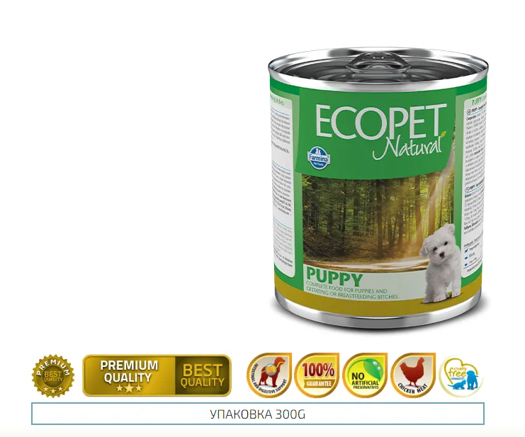 Farmina Dog Ecopet Natural Puppy для цуценят з куркою 300г 06039