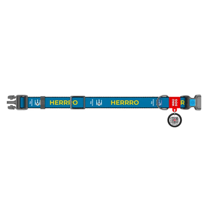 281-4025 Нашийник WAUDOG Nylon з QR паспортом, малюнок "Патрон", пласт. фастекс М Ш 20мм Д 24-40см - фото 2, характеристики, купити в «Живий Куток»