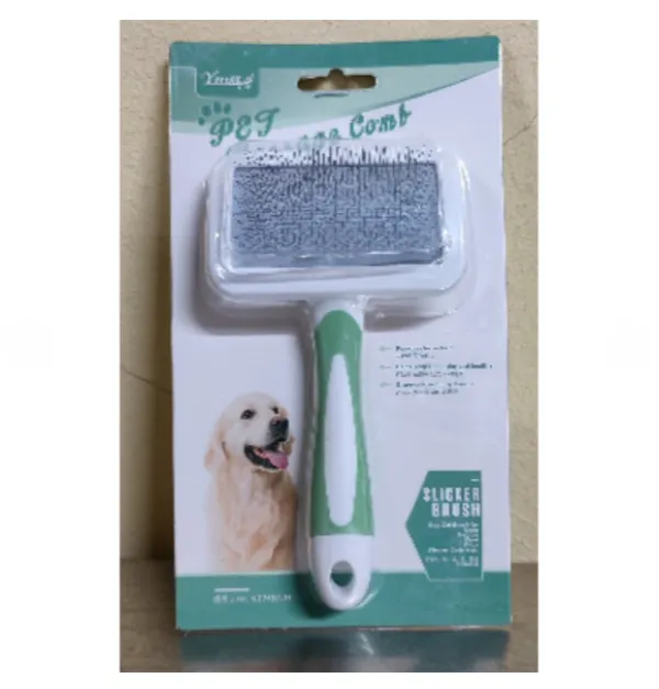 Щітка-пуходерка для грумінгу Pet Massage Comb Slicker Brush