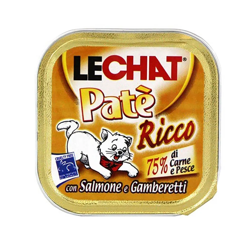 LECHAT RICCO SALMON/SHRIMPS GR. лосось та креветки 100г