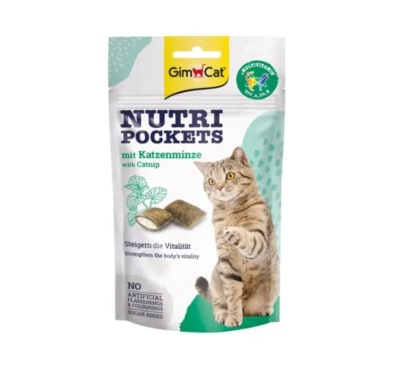 Nutri Pockets для котів Мультивітамін+Котяча м'ята 60г (G-419282/400723/419190)