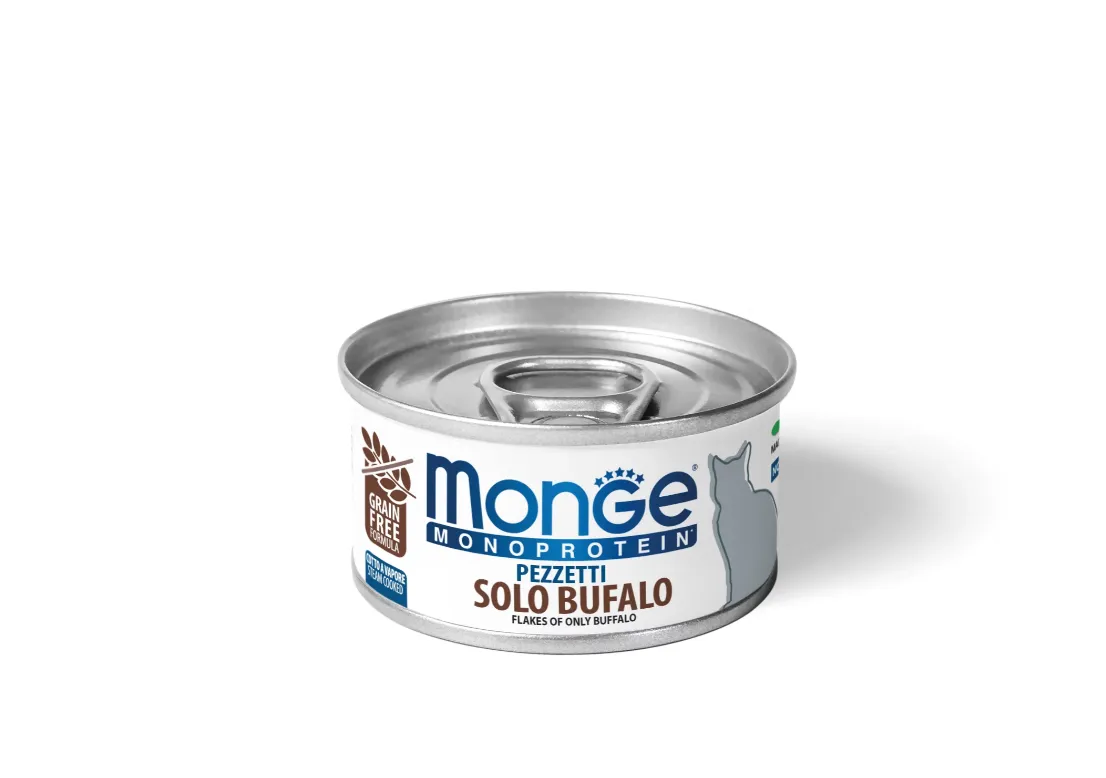 Monge Flakes Monoprotein Cat Buffalo буйвол, консерва для котів 80г