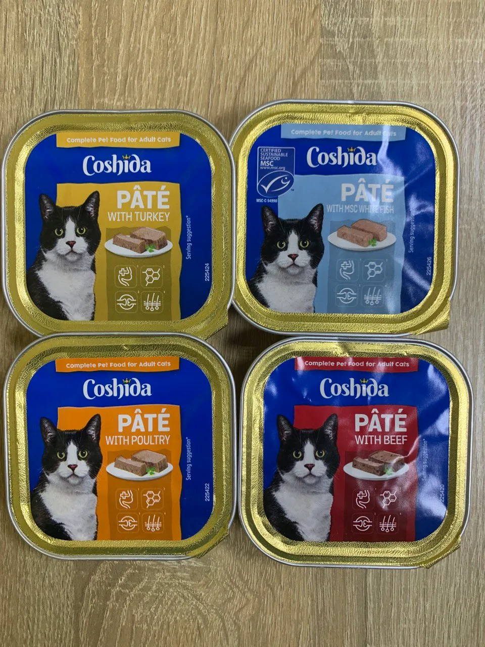 Паштет Coshida в асортимені, 100г