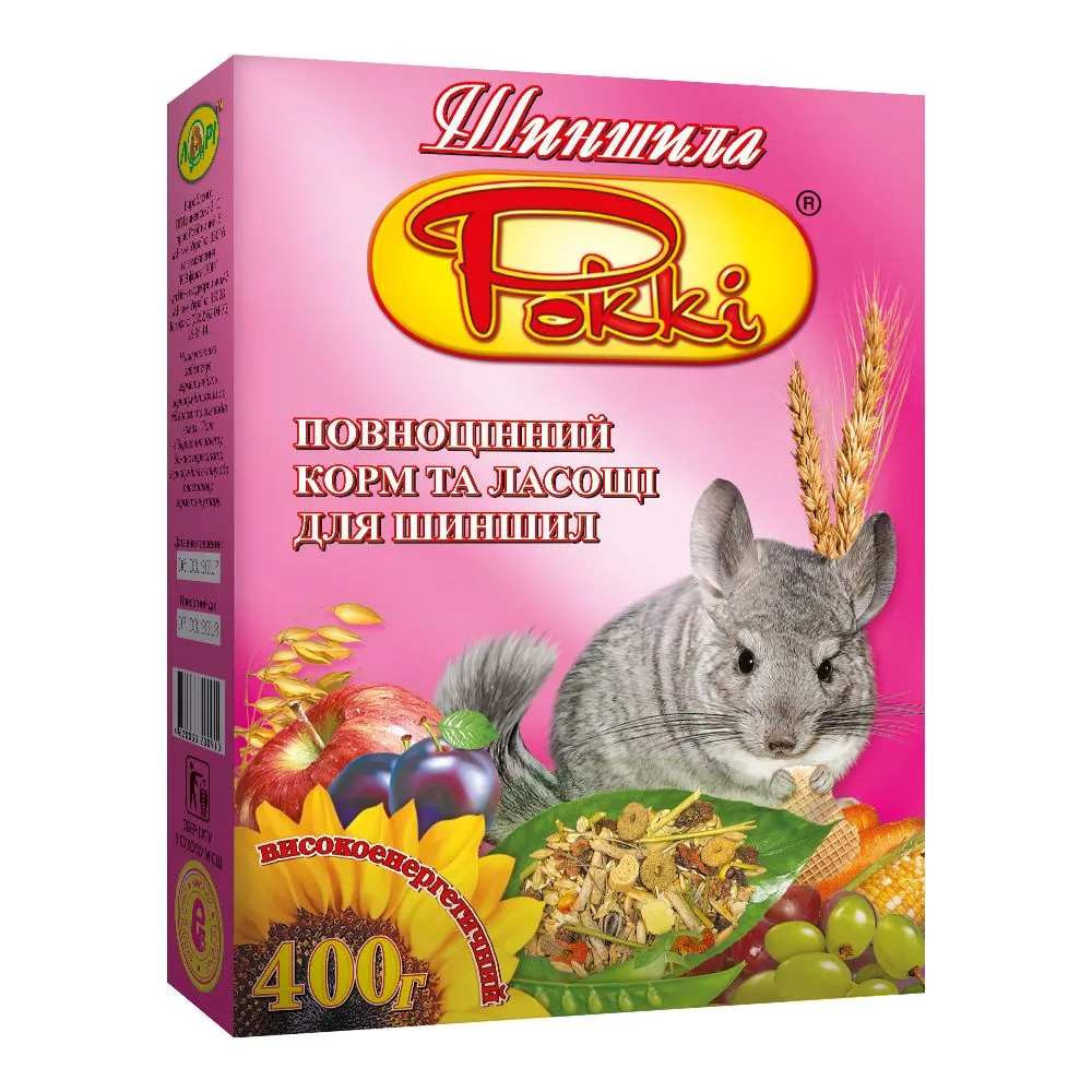 Корм Роккі - шиншила, 400 г