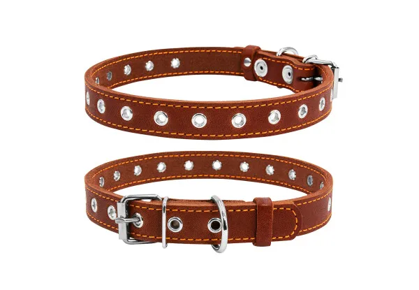 01516 Нашийник "CoLLaR" безрозмірний (шир.20мм, довж.50см) коричневий