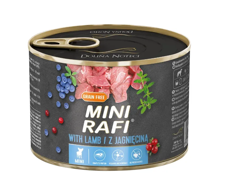 Mini Rafi для собак малих порід консерва з ягням 185г