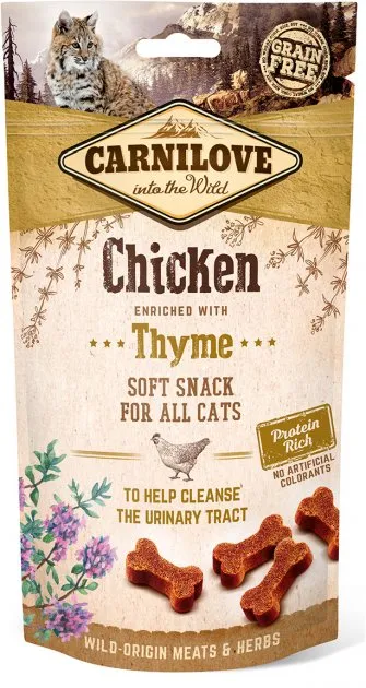 Ласощі Carnilove для котів Семі Моіст з куркою та чебрецем 50г 111376/7212