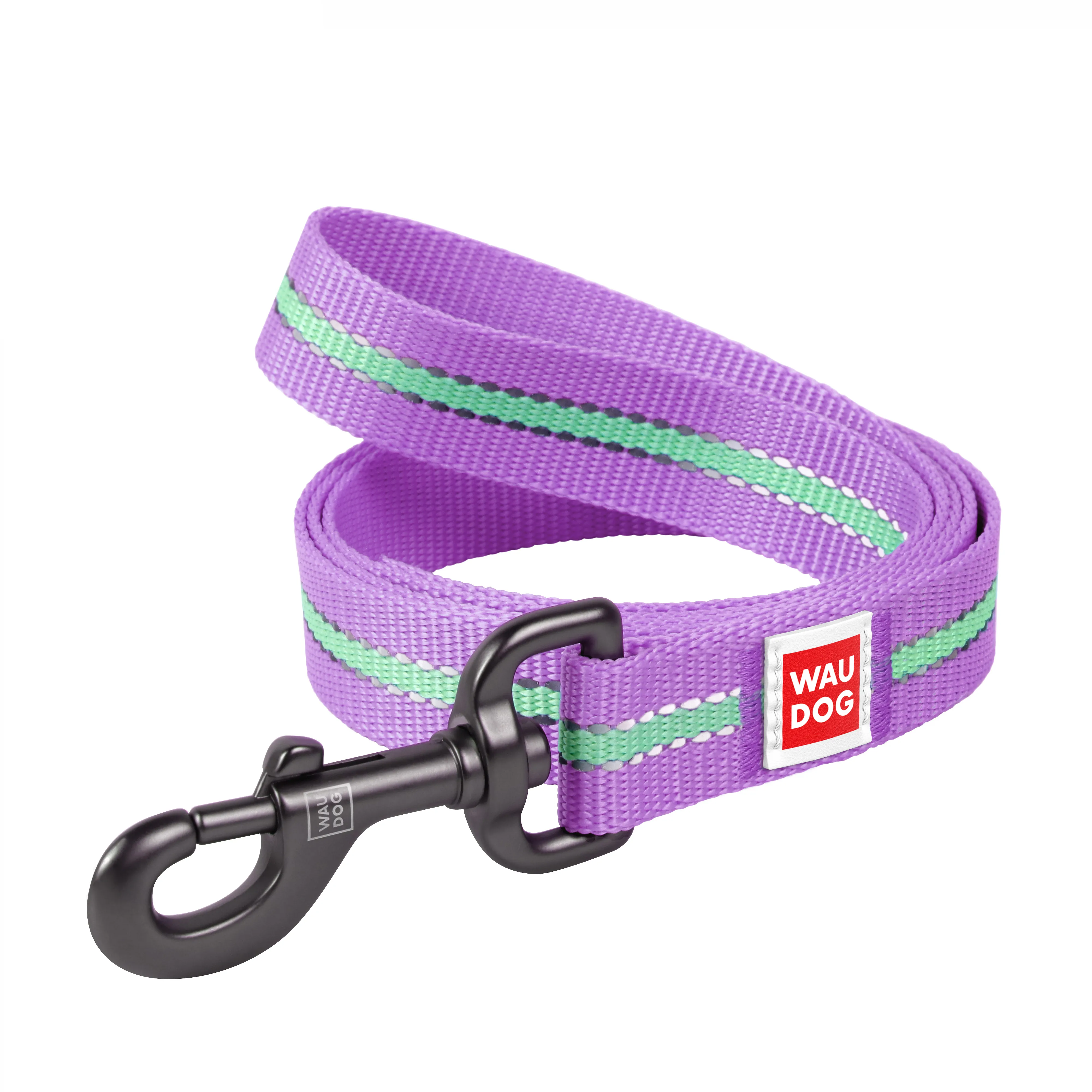 CoLLaR WauDog Nylon повідець світлонакопичувальний (фіолетовий), W 25 мм, L 122 см