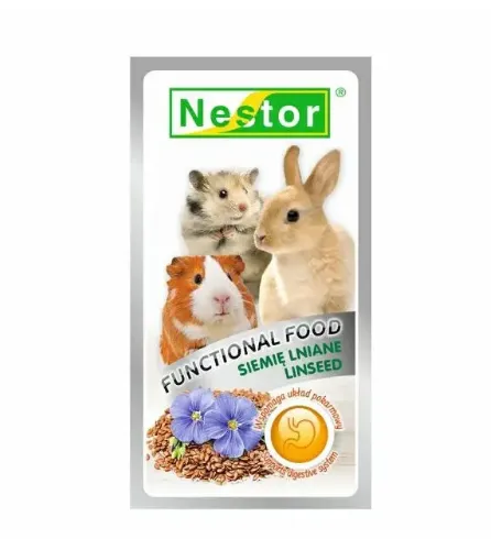 Nestor Functional Food Вітамінні гранули для гризунів (насіння льону) 20г 3509