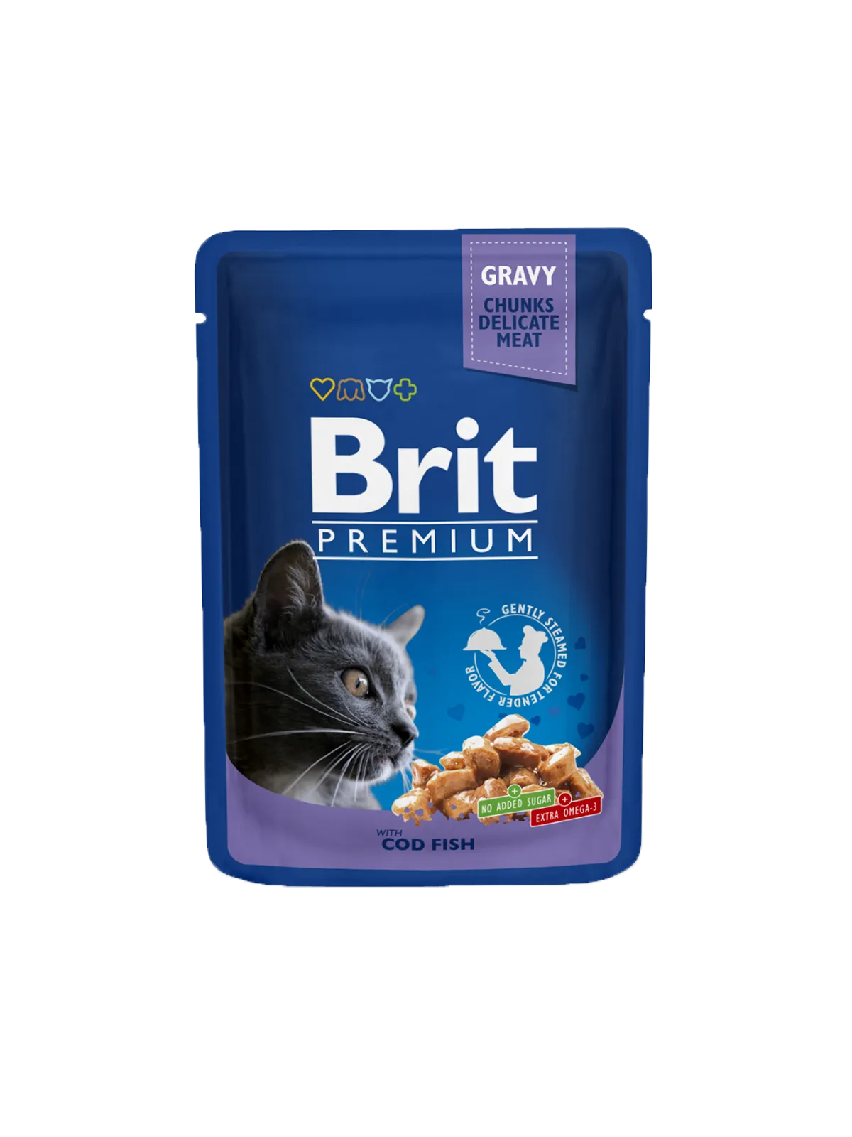 Brit Premium Cat pouch ( тріска ) 100g