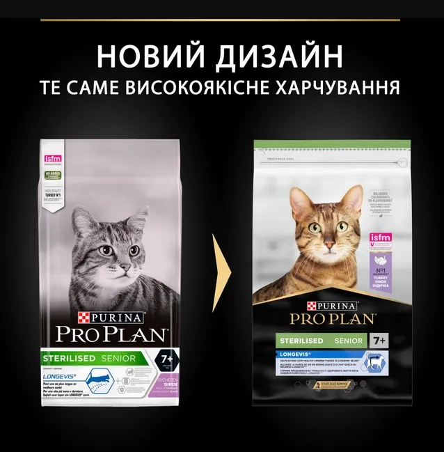 ProPlan Sterilised 7+ з індичкою для стерилізованих 1кг