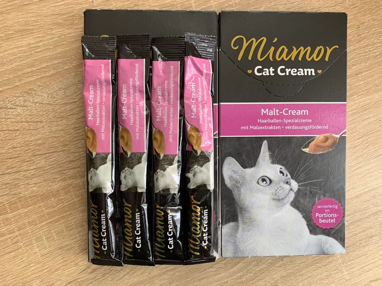 15813 Мальт-паста-крем Miamor Cat Cream з ефектом виведу шерсті Malt-Cream 1*15г