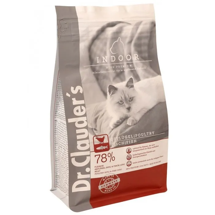 Dr.Clauder's High Premium Indoor для домашніх котів 1кг