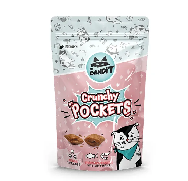 Mr. Bandit Хрусткі подушечки тунець і креветки для котів 40г 209787