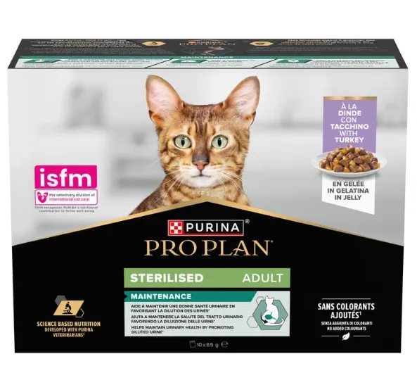 ProPlan Sterilised Мультипак індичка 10шт*85г
