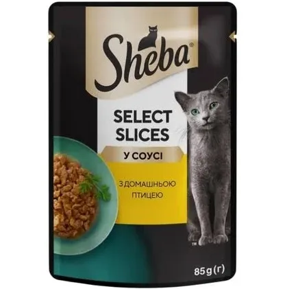 Sheba POU з дом. птицею в соусі 85