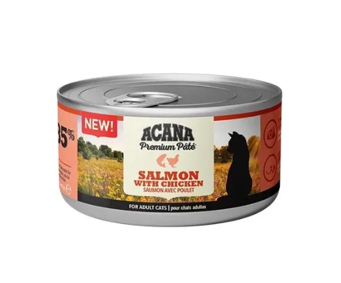 Консервований корм для котів Acana Salmon&Chicken лосось&курка 85г
