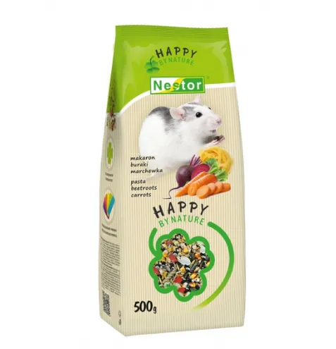 Nestor Happy by Nature Корм для щурів з локшиною та овочами 500г 3065