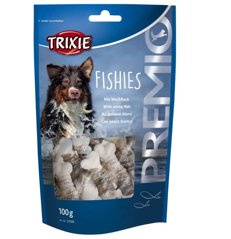 31599 Ласощі для собак Trixie Premio Fishies рибні кісточки 100г