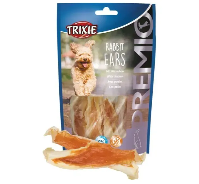 31808 Ласощі для собак Trixie Premio Rabbit Ears кролячі вушка 80г