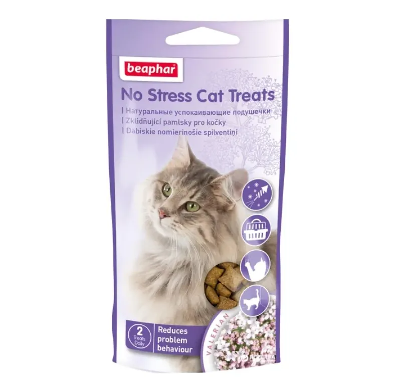 Beaphar No Stress Cat Treats Подушечки для зняття стресу 13219 35г