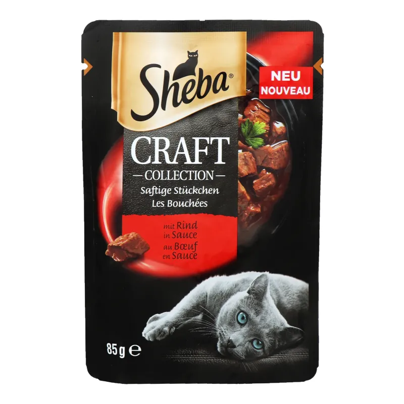 Sheba CRAFT POU з яловичиною в  соусі 85гр