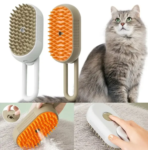 Парова щітка для тварин Electric Spray Handle Massage Brush з USB