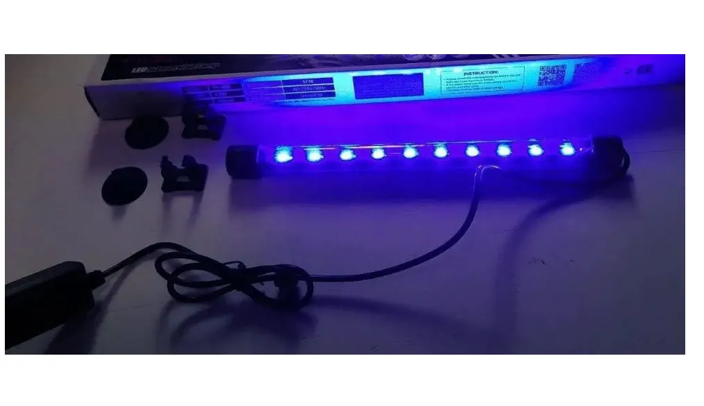 Підводна підсвітка,Т4-20Е Blue LED (світлодіод) 2,5вт 150мм порг. синя