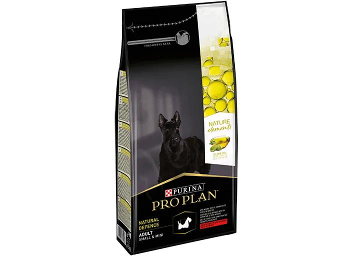 Pro Plan Nature Elements Захист з яловичиною та оливковою олією для собак малих порід, Чутливої шкірою 2кг