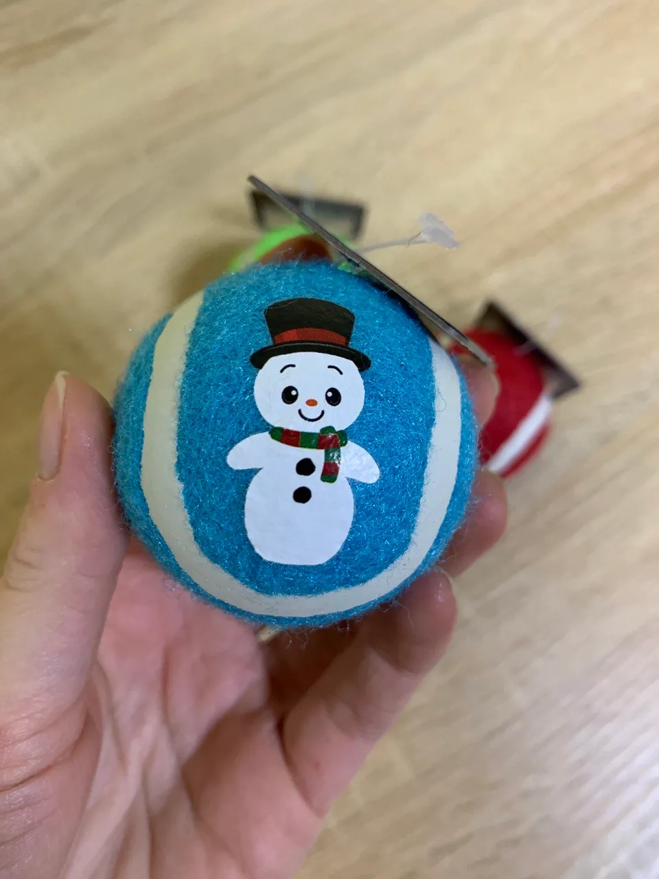65632 М'яч Xmas тенісний "Новорічний" 5см